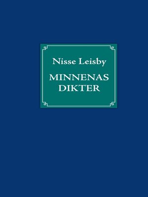 cover image of Minnenas dikter